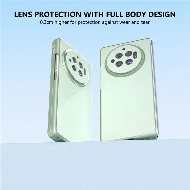 For vivo X Fold3 Case PU Leather Coated Hard PC Folding Phone Cover