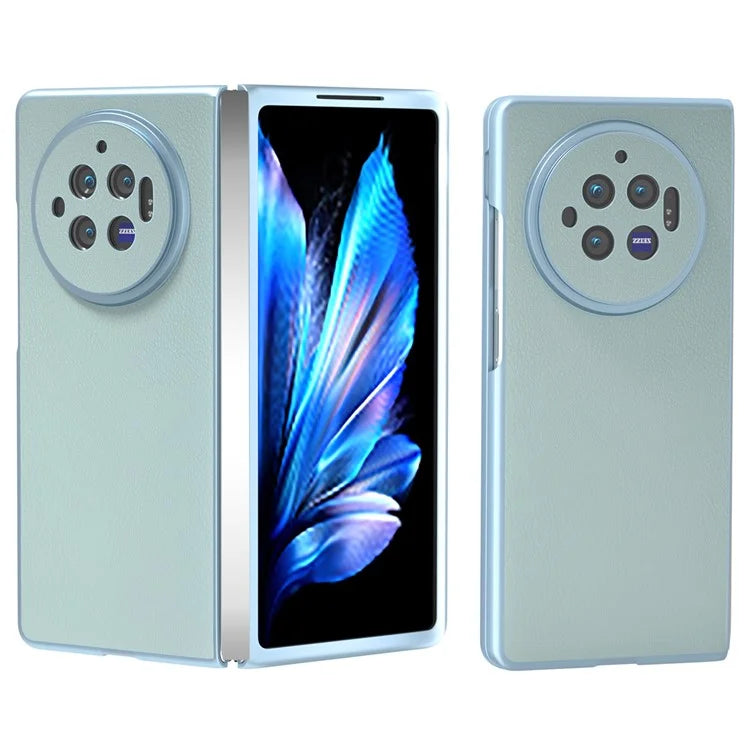 For vivo X Fold3 Case PU Leather Coated Hard PC Folding Phone Cover
