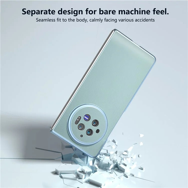 For vivo X Fold3 Case PU Leather Coated Hard PC Folding Phone Cover