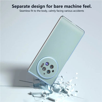 For vivo X Fold3 Case PU Leather Coated Hard PC Folding Phone Cover