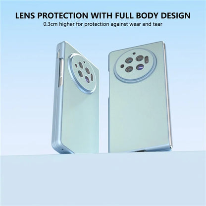 For vivo X Fold3 Case PU Leather Coated Hard PC Folding Phone Cover