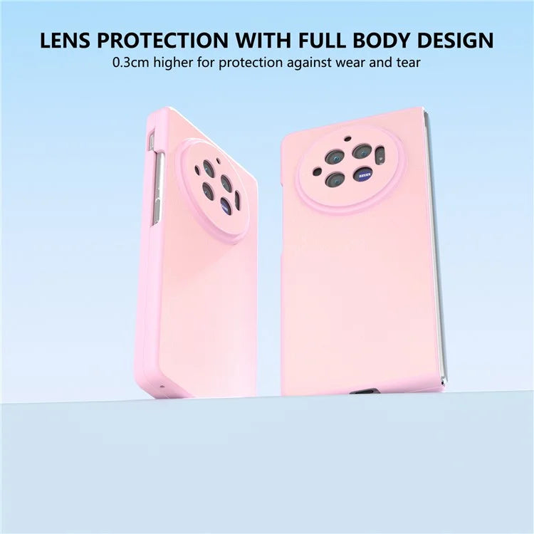 For vivo X Fold3 Case PU Leather Coated Hard PC Folding Phone Cover
