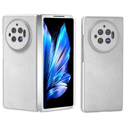 For vivo X Fold3 Case PU Leather Coated Hard PC Folding Phone Cover