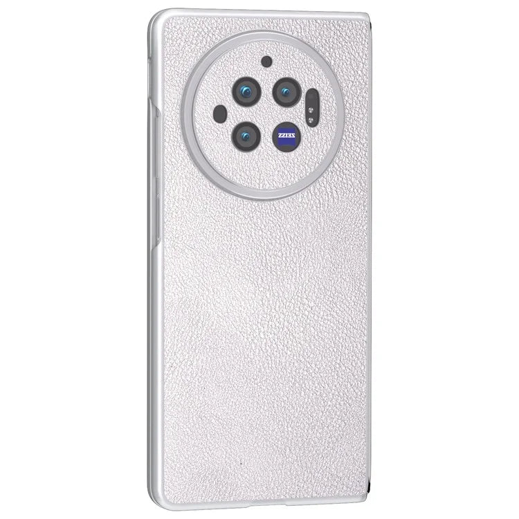 For vivo X Fold3 Case PU Leather Coated Hard PC Folding Phone Cover