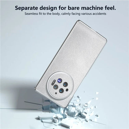For vivo X Fold3 Case PU Leather Coated Hard PC Folding Phone Cover
