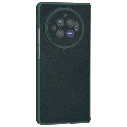 For vivo X Fold3 Case PU Leather Coated Hard PC Folding Phone Cover