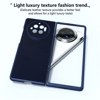 For vivo X Fold3 Case PU Leather Coated Hard PC Folding Phone Cover