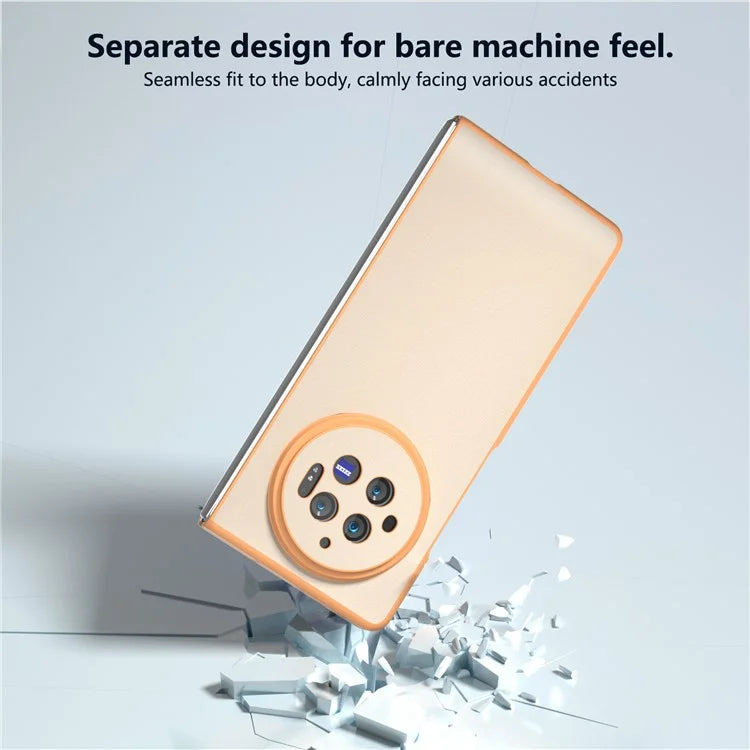 For vivo X Fold3 Case PU Leather Coated Hard PC Folding Phone Cover