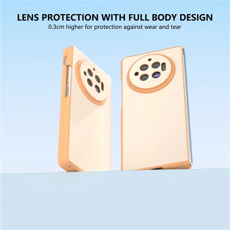 For vivo X Fold3 Case PU Leather Coated Hard PC Folding Phone Cover