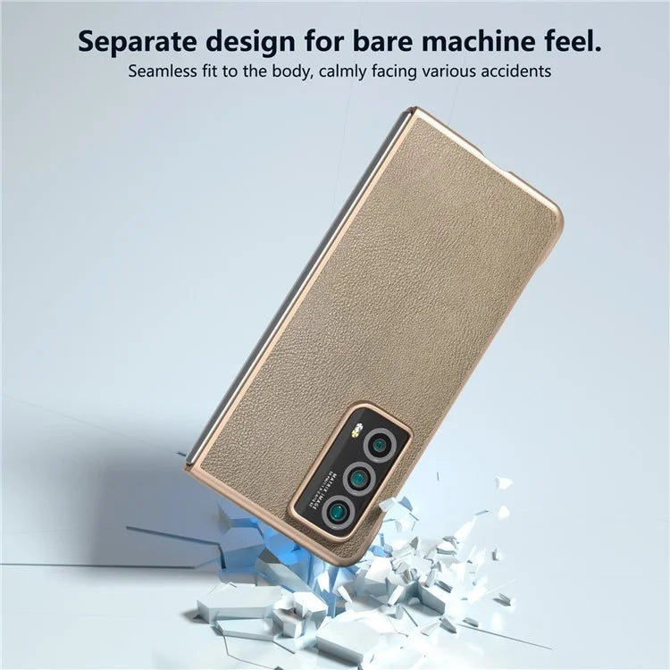 For Honor Magic Vs2 5G Shockproof Case Anti-Scratch PC+PU Phone Cover