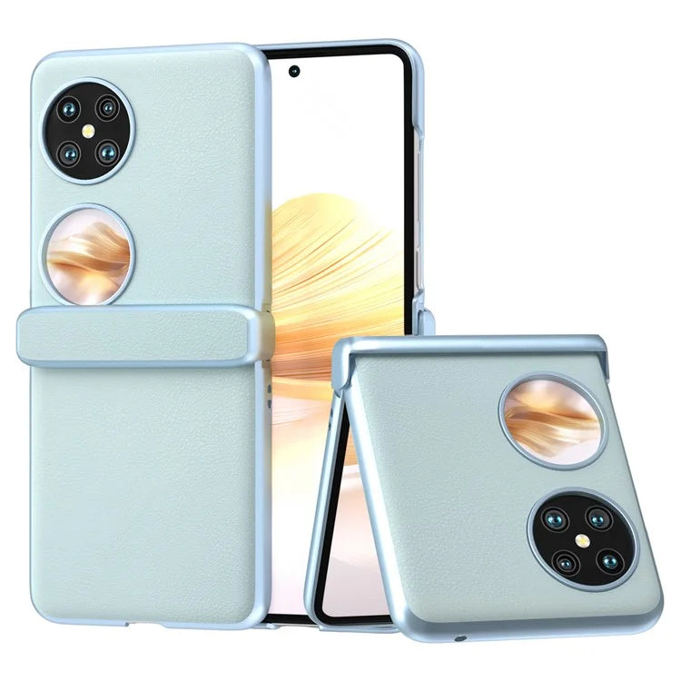 For Huawei Pocket 2 Hinge Protection Case Leather + PC Shockproof Phone Cover