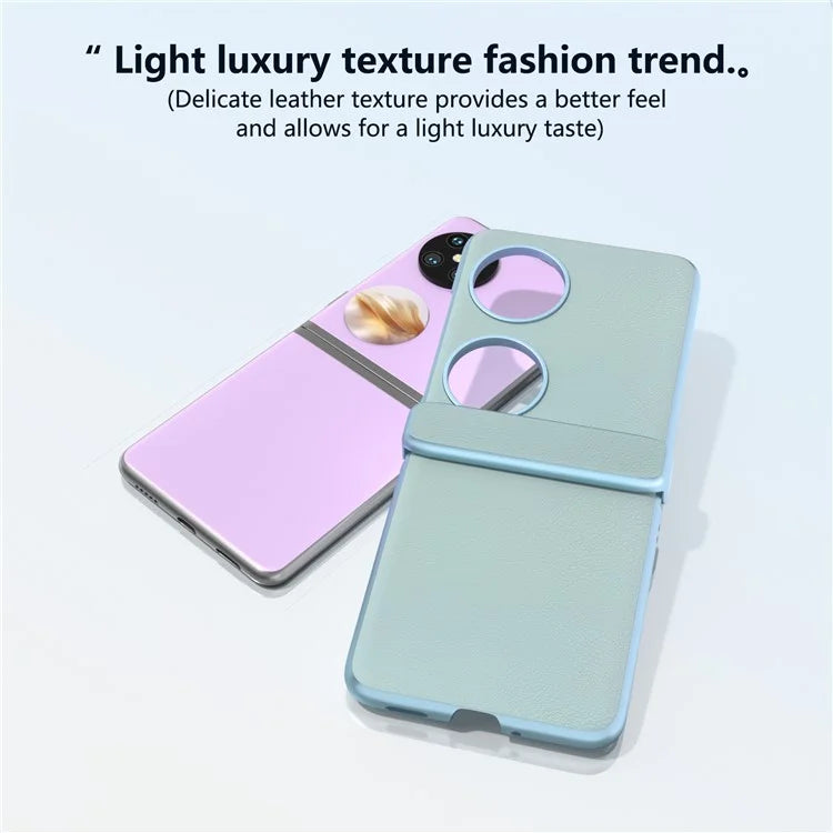 For Huawei Pocket 2 Hinge Protection Case Leather + PC Shockproof Phone Cover