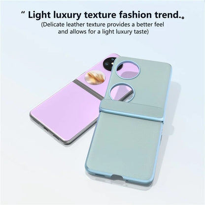 For Huawei Pocket 2 Hinge Protection Case Leather + PC Shockproof Phone Cover
