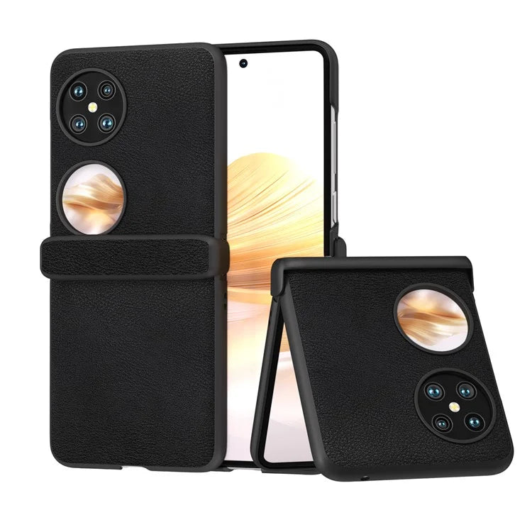 For Huawei Pocket 2 Hinge Protection Case Leather + PC Shockproof Phone Cover