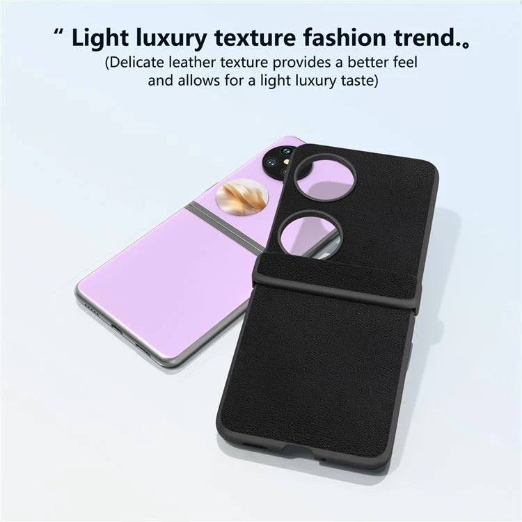 For Huawei Pocket 2 Hinge Protection Case Leather + PC Shockproof Phone Cover
