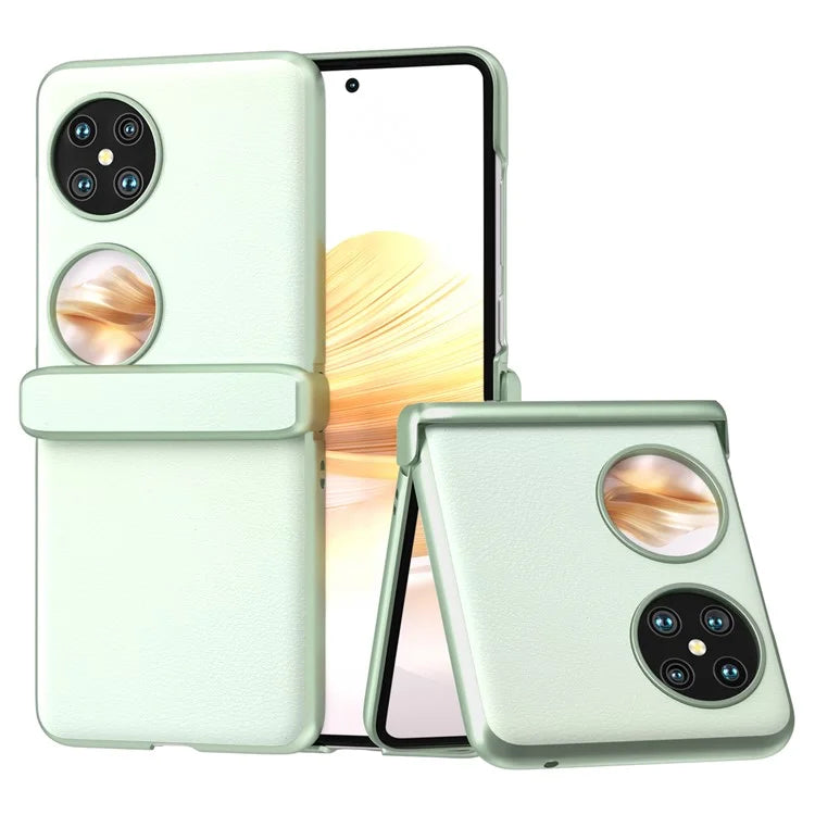 For Huawei Pocket 2 Hinge Protection Case Leather + PC Shockproof Phone Cover