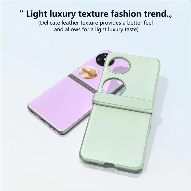 For Huawei Pocket 2 Hinge Protection Case Leather + PC Shockproof Phone Cover