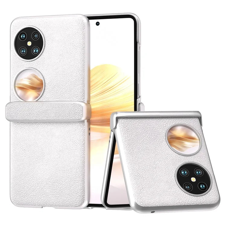 For Huawei Pocket 2 Hinge Protection Case Leather + PC Shockproof Phone Cover