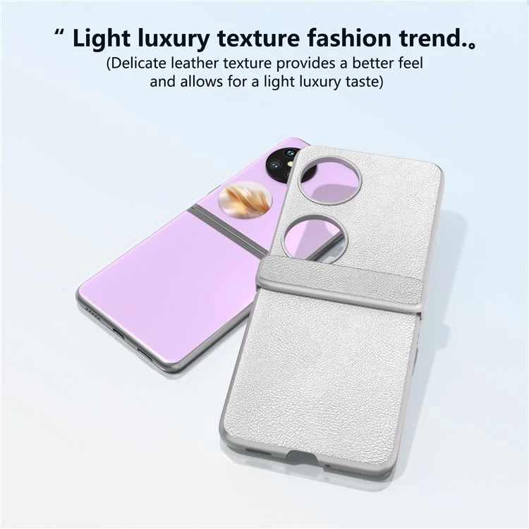 For Huawei Pocket 2 Hinge Protection Case Leather + PC Shockproof Phone Cover