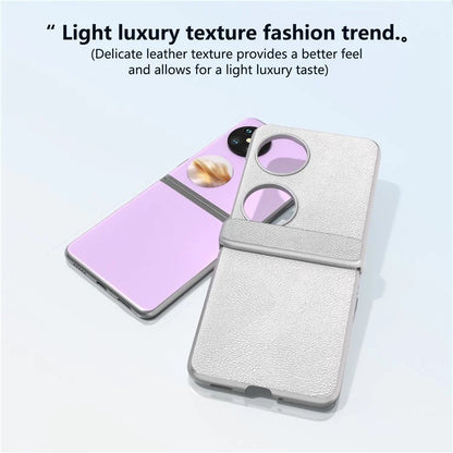 For Huawei Pocket 2 Hinge Protection Case Leather + PC Shockproof Phone Cover