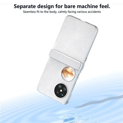 For Huawei Pocket 2 Hinge Protection Case Leather + PC Shockproof Phone Cover