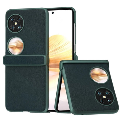 For Huawei Pocket 2 Hinge Protection Case Leather + PC Shockproof Phone Cover