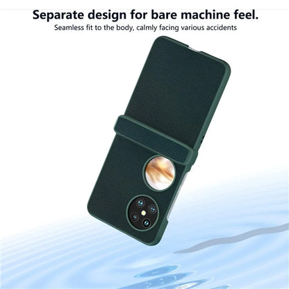 For Huawei Pocket 2 Hinge Protection Case Leather + PC Shockproof Phone Cover