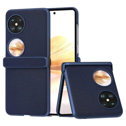 For Huawei Pocket 2 Hinge Protection Case Leather + PC Shockproof Phone Cover