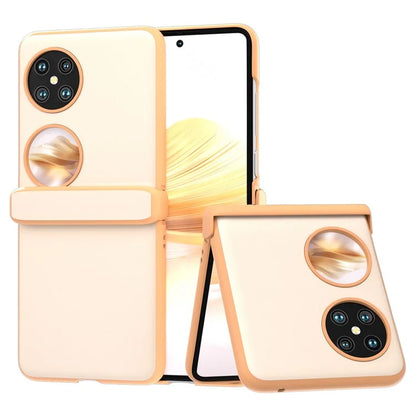 For Huawei Pocket 2 Hinge Protection Case Leather + PC Shockproof Phone Cover