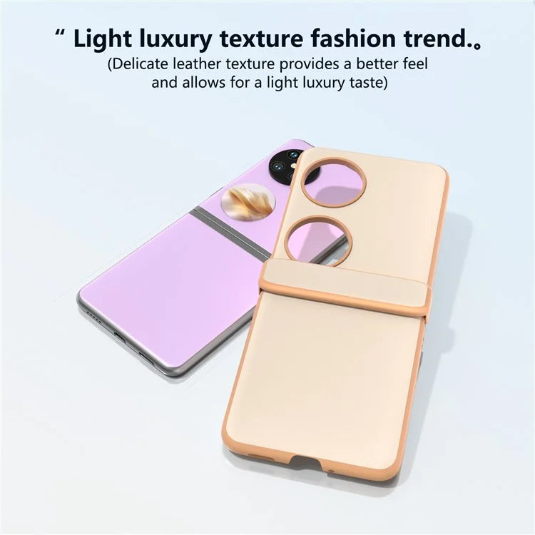 For Huawei Pocket 2 Hinge Protection Case Leather + PC Shockproof Phone Cover