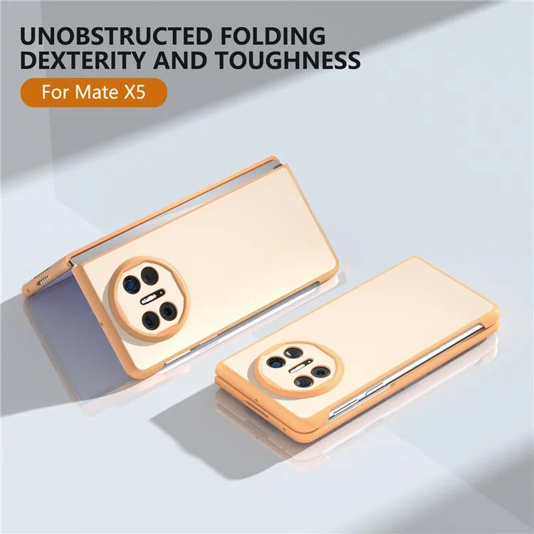 For Huawei Mate X5 Case PU Leather Coated PC Protective Phone Cover