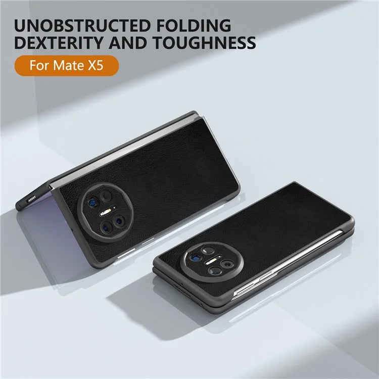 For Huawei Mate X5 Case PU Leather Coated PC Protective Phone Cover