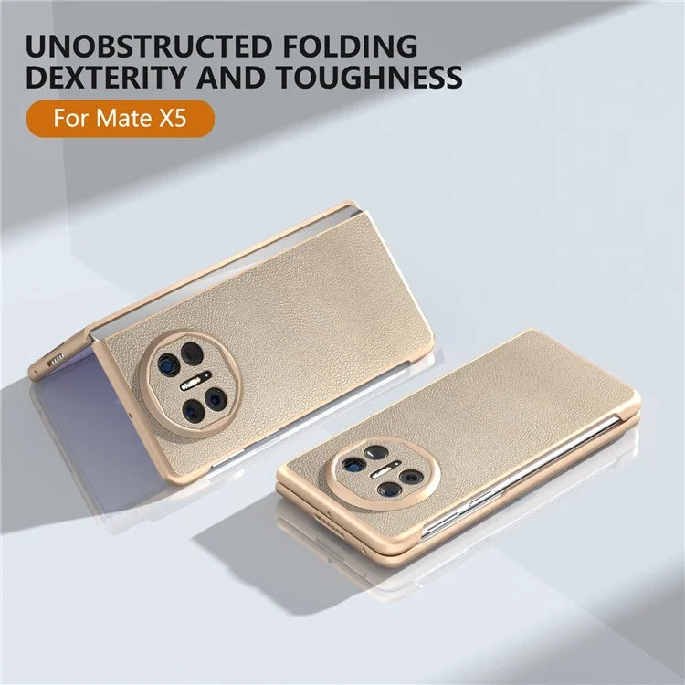 For Huawei Mate X5 Case PU Leather Coated PC Protective Phone Cover
