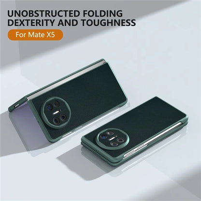 For Huawei Mate X5 Case PU Leather Coated PC Protective Phone Cover
