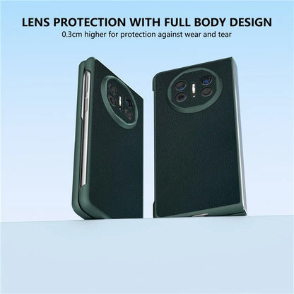 For Huawei Mate X5 Case PU Leather Coated PC Protective Phone Cover