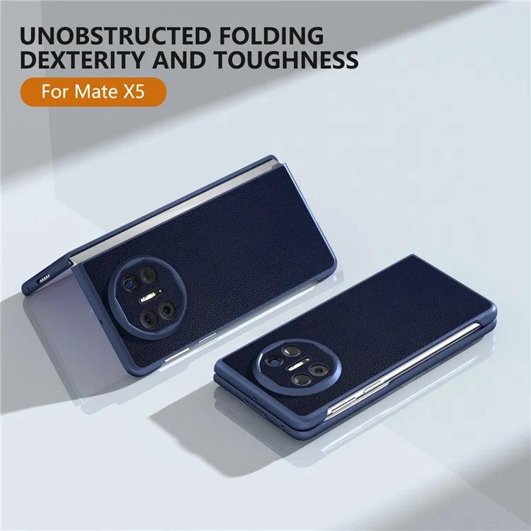 For Huawei Mate X5 Case PU Leather Coated PC Protective Phone Cover
