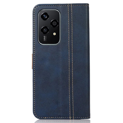 For Honor 200 Lite Case Stand Wallet Function Calf Texture Leather Phone Cover