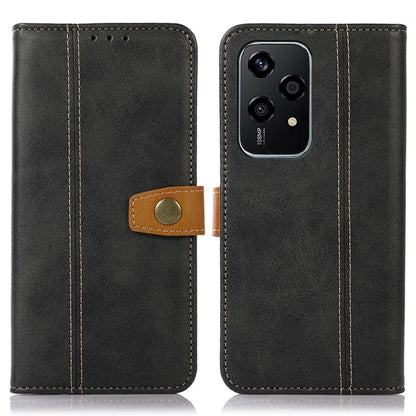For Honor 200 Lite Case Stand Wallet Function Calf Texture Leather Phone Cover