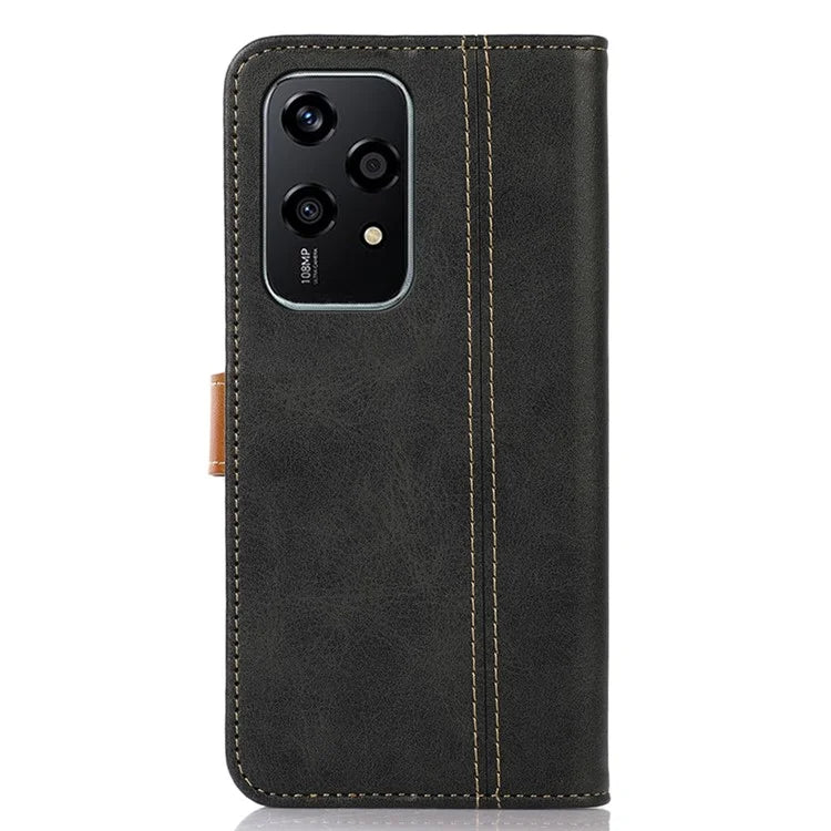 For Honor 200 Lite Case Stand Wallet Function Calf Texture Leather Phone Cover