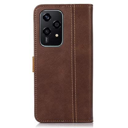For Honor 200 Lite Case Stand Wallet Function Calf Texture Leather Phone Cover
