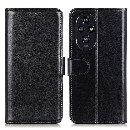 For Honor 200 Pro 5G Case PU Leather Phone Wallet Cover Crazy Horse Texture