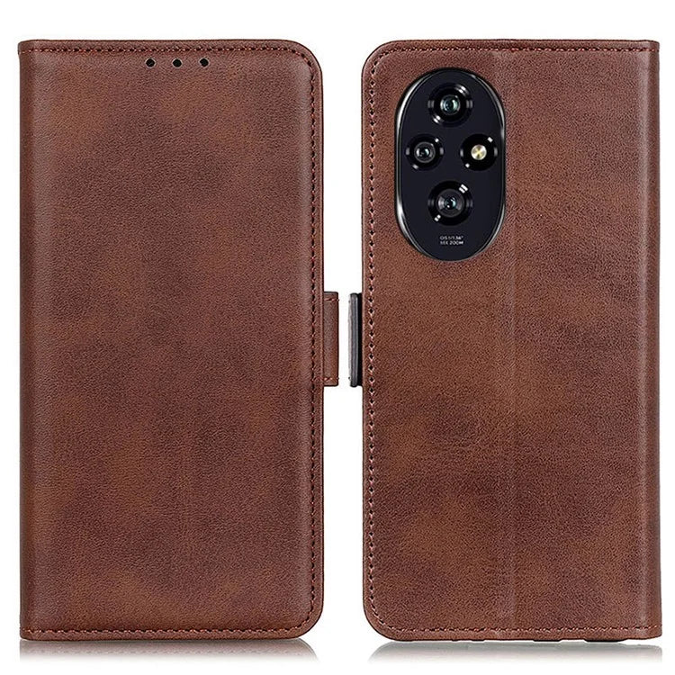 For Honor 200 Pro 5G Shockproof Case Scratch Resistant Leather Wallet Phone Cover