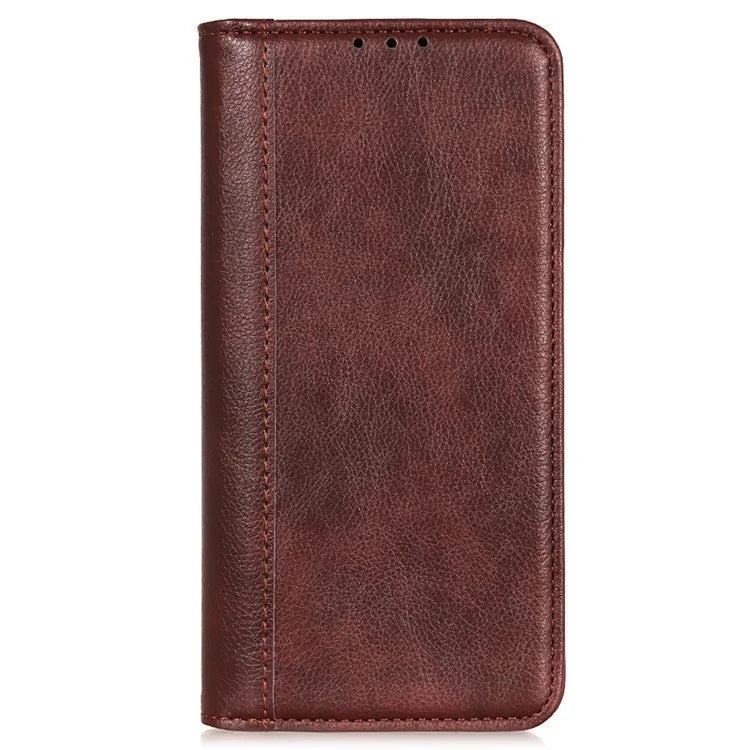 For Honor 200 Pro 5G Case Split Leather Litchi Texture Phone Cover Wallet Stand