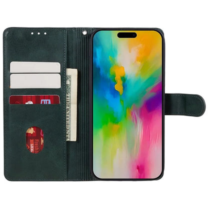 For iPhone 16 Pro Max Case Calf Texture Leather Phone Cover Side Magnetic Clasp