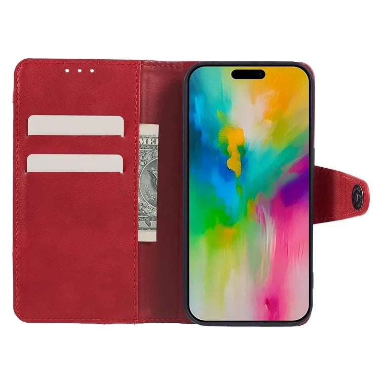 For iPhone 16 Pro Max Case Flip Stand Leather Splicing Phone Cover