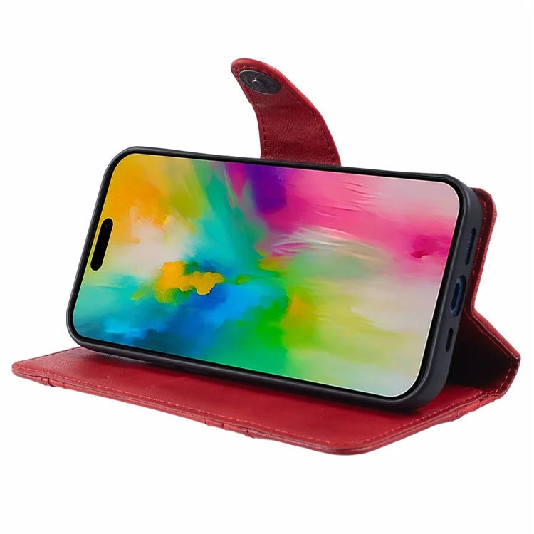 For iPhone 16 Pro Max Case Flip Stand Leather Splicing Phone Cover