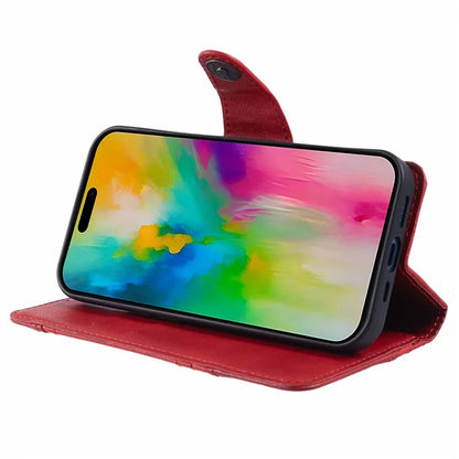 For iPhone 16 Pro Max Case Flip Stand Leather Splicing Phone Cover