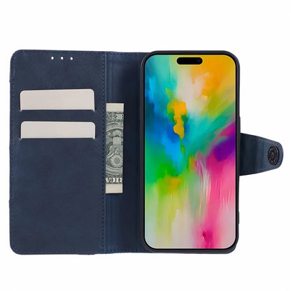 For iPhone 16 Pro Max Case Flip Stand Leather Splicing Phone Cover