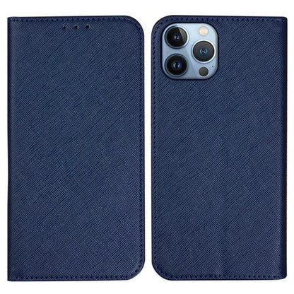 For iPhone 16 Pro Max Case Magnetic Closure Cross Texture PU Leather Phone Cover