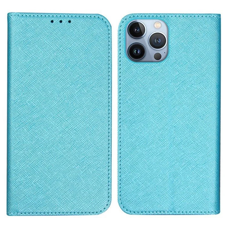 For iPhone 16 Pro Max Case Magnetic Closure Cross Texture PU Leather Phone Cover
